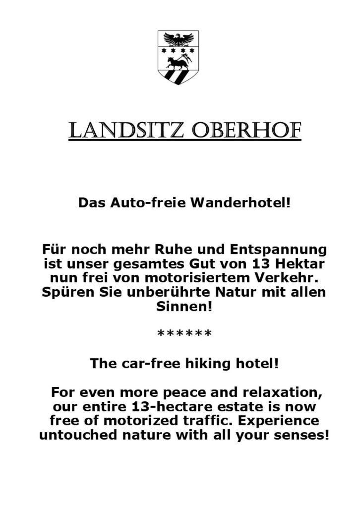 Landsitz Oberhof Petit Hotel Muggendorf  Luaran gambar